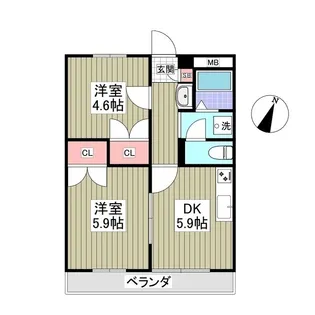 アークB【202号室】の間取り