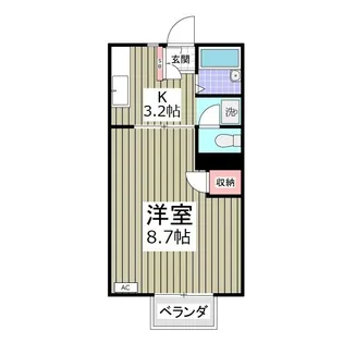 パステルハイツ【2階】の間取り