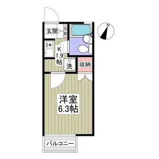 大道坂ハイツ【1階】の間取り