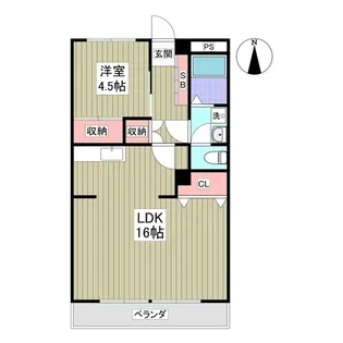 パークサイド篠崎【4階】の間取り