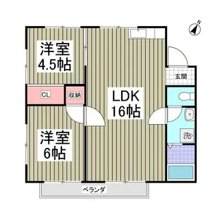ウチダコーポ3【2階】の間取り