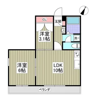 エレミタージュ【2階】の間取り