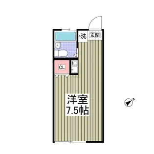 ヴィラ椚田【1階】の間取り