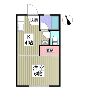 弥生コーポA【2階】の間取り