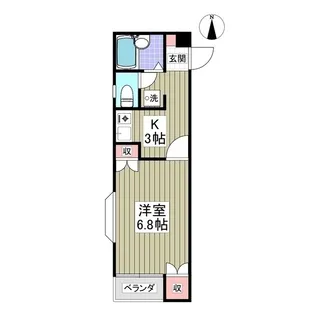 ジャストハイツB【2階】の間取り