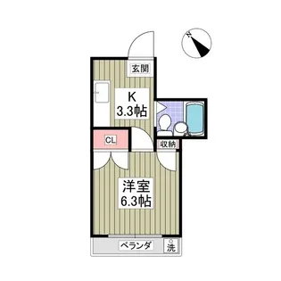 リエス館林【2階】の間取り