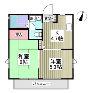 メゾン・ド・ルポⅡ【2階】の間取り