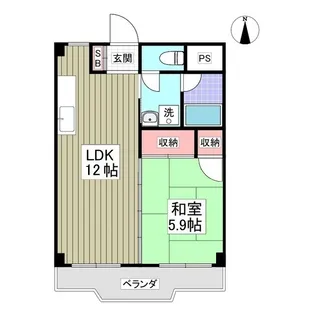 グランドハイツ【5階】の間取り