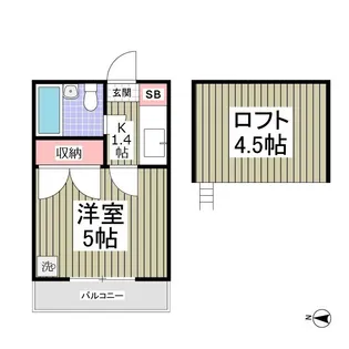 トレニア【2階】の間取り