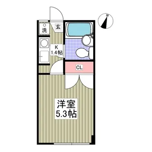 美山台ハイツ【1階】の間取り