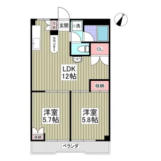 コーポ山隆【3階】の間取り