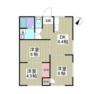 東多賀ハイツB棟【101号室】の間取り