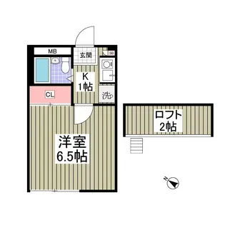 蕨第47レジデンス【1階】の間取り