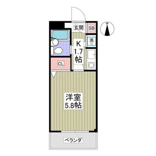 ハイツオータニ【3階】の間取り