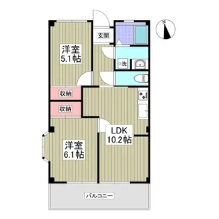5thマンション【1階】の間取り