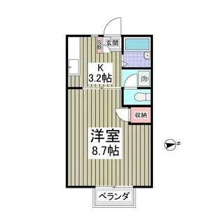 パステルハイツ【2階】の間取り