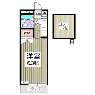 スペースぬるみず【2階】の間取り