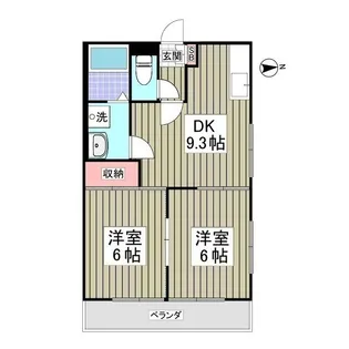 プレセランスアドニード【1階】の間取り