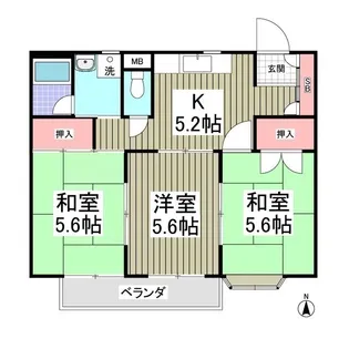 ベルハイム白金【2階】の間取り