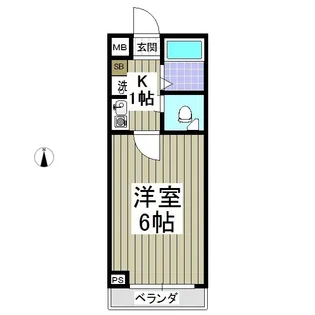 シャルマンフジ熊谷壱番館【1階】の間取り