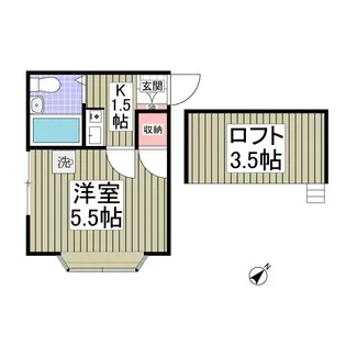 ブラウン第3【1階】の間取り