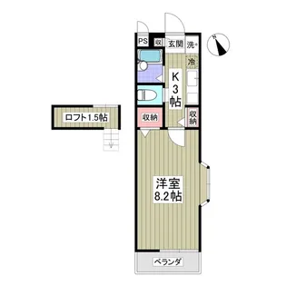 くれよんハウス【201号室】の間取り