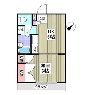 イーストガーデン【105号室】の間取り