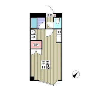 キュウブEX北代田【2階】の間取り