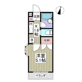 リトルバード【1階】の間取り