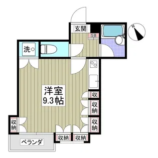 竹林マンションⅠ【3階】の間取り