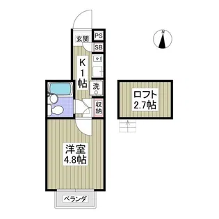 リトルバード【2階】の間取り
