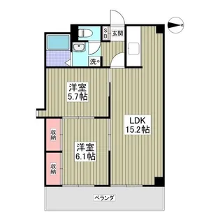ハウズマンション【4階】の間取り