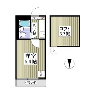 リコリスB【2階】の間取り