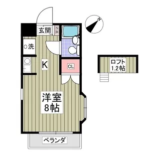 フローラルコートⅢ【2階】の間取り