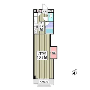 エルプレシア前橋【4階】の間取り
