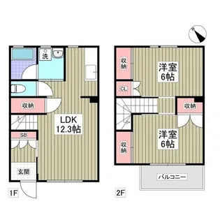ガーデンヒルズ広沢【1階】の間取り