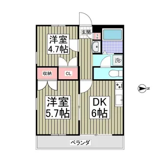 ウイニングイースト【1階】の間取り