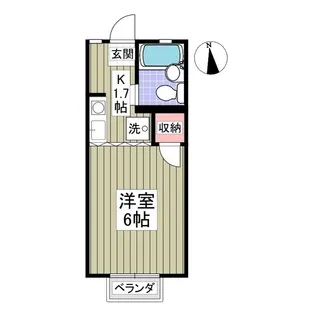 コーポゆりⅡ【2階】の間取り