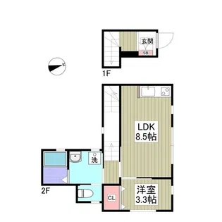 フェリーチェ飯塚【2階】の間取り