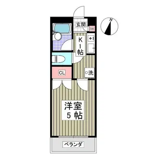 リトルバード【102号室】の間取り