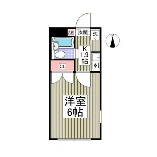 プランドール西川田 旧カーサー西川田【2階】の間取り