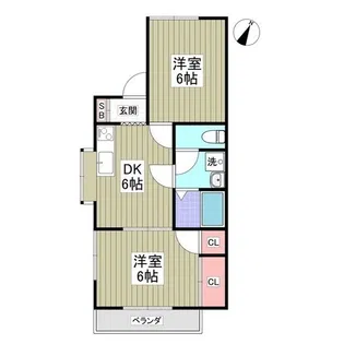 リブレス桐生堤町A【2階】の間取り