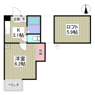 ラ・セゾン 高崎【2階】の間取り