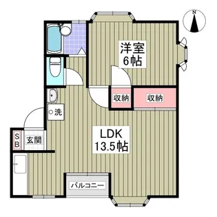 ルビーヒルズA【1階】の間取り