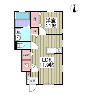 AYERS ROCK【1階】の間取り