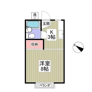 ジュネスⅠ【1階】の間取り