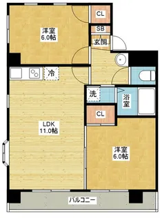 マ・メゾン千種公園【6階】の間取り