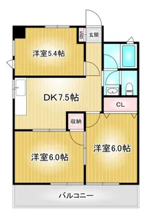 クリーンビル【3階】の間取り