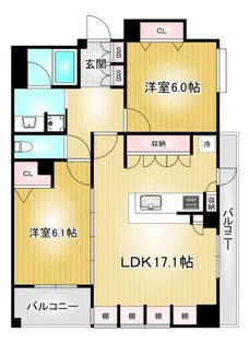 プレサンス栄メディパーク【12階】の間取り