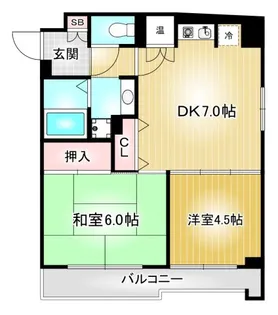 マノアール・泉【4階】の間取り